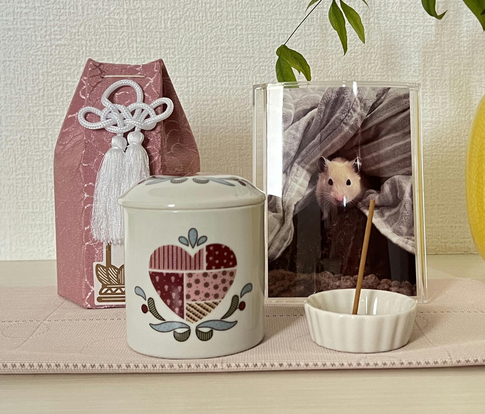 ミニ骨壺＆分骨袋 ハート 送料込み ＃flife-a3439710 | カーテン