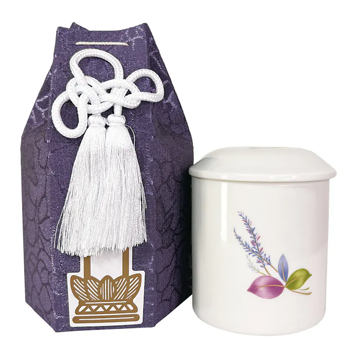 ミニ骨壺&分骨袋 ラベンダー 送料込み #flife-a3439720