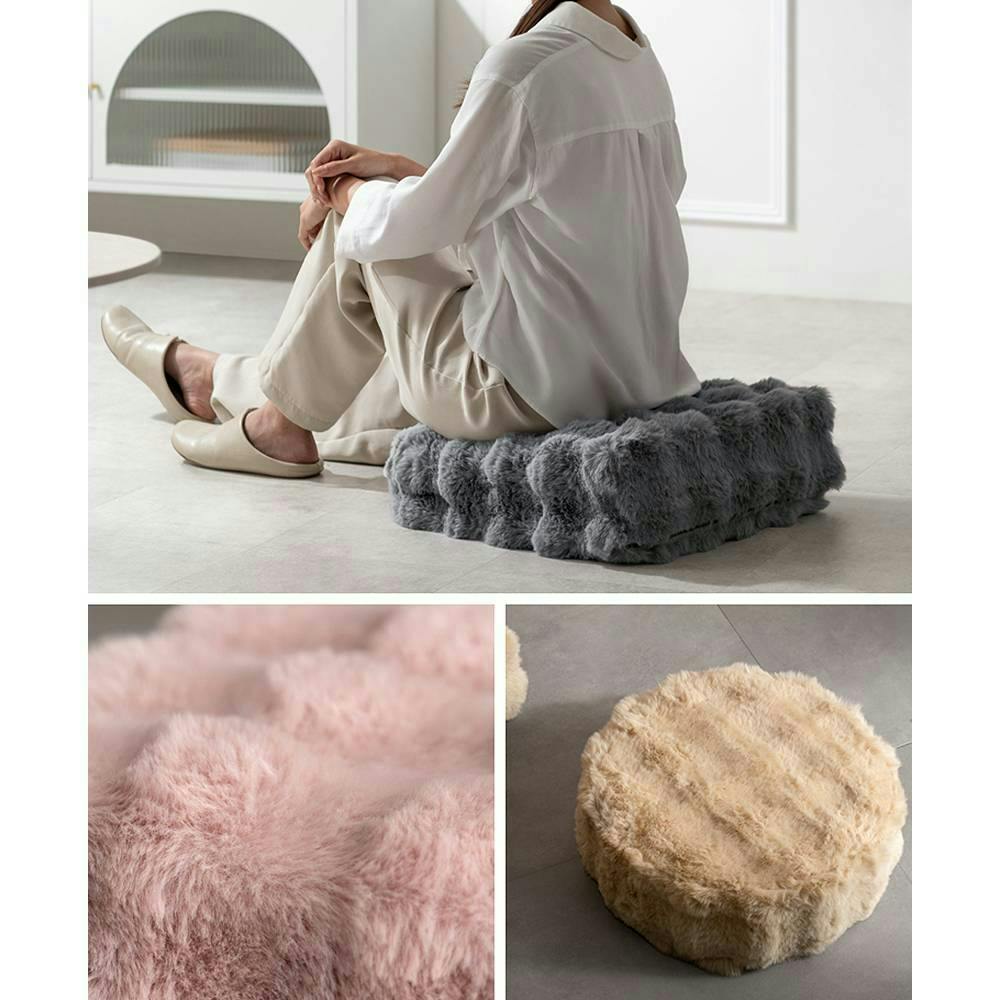 ♡ ふわとろビーズクッションソファ フール グレー [6079] ふわとろ