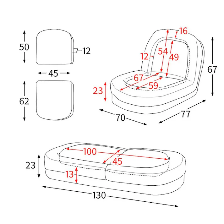 宮武製作所 MIYATAKE ふわとろソファベッド Foure(フール)ピンク