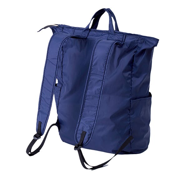 ネイビー ナイロン バックパック 手の平サイズに畳めるリュック（ネイビー）】 ちあふる ショルダー
