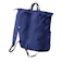 【手の平サイズに畳めるリュック(ネイビー)】 ちあふる ショルダーベルト 持ち運び リュック メッシュ ナイロン ファスナ アイロン クルッ ベルト ボタン JAN:4989409094604