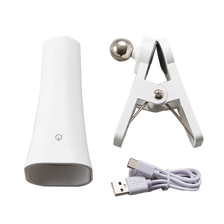 【コードレスLEDクリップライト】 ちあふる 備えて安心。普段はデスクライト、災害時は頼れる懐中電灯に マグネットヘッド クリップライト タッチスイッチ コードレス USB充電 コンセント JAN:4989409102323