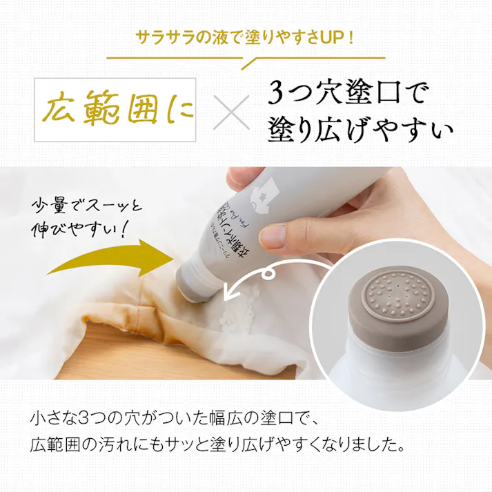 【クリーニング屋さんの衣類ポイント洗剤 165g お得な3本セット】 ちあふる サッと塗るだけ!汗ジミ、皮脂、ファンデーション汚れ、ドロ、食べこぼし汚れなどの5つの部分汚れに対応! JAN:4989409102514