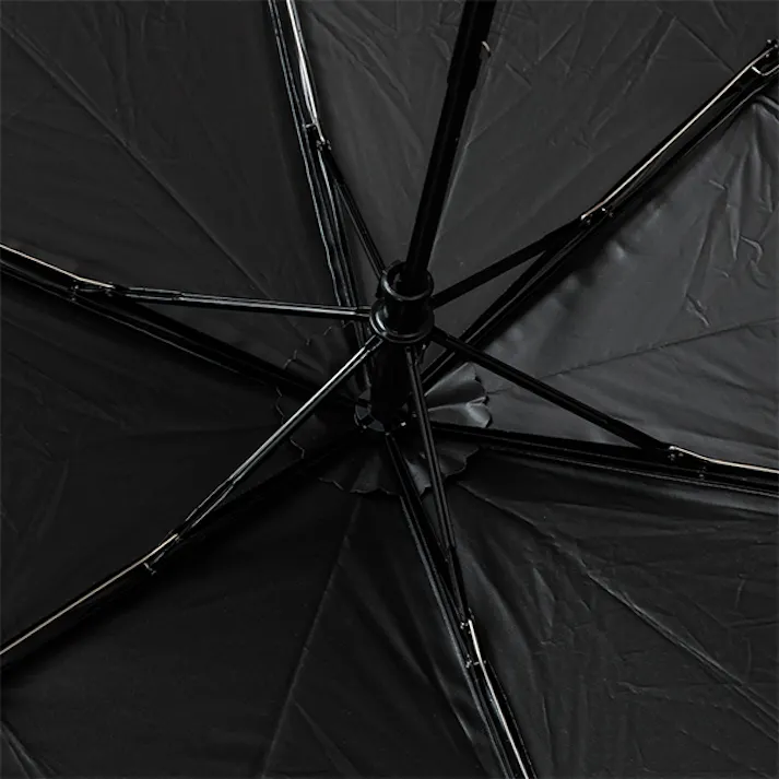 【遮熱・耐風 晴雨兼用折り畳み傘 グレー】 ちあふる 遮光率、UVカット率99%以上で、強い日差しの遮熱・UV対策に!持ち運び安い軽量サイズ 男女兼用 JAN:4989409103436