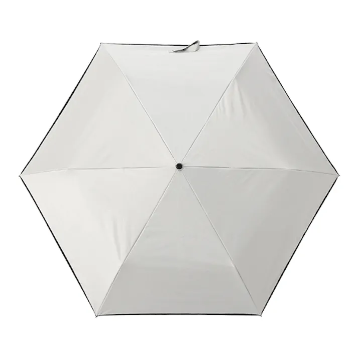 【遮熱・耐風 晴雨兼用折り畳み傘 グレー】 ちあふる 遮光率、UVカット率99%以上で、強い日差しの遮熱・UV対策に!持ち運び安い軽量サイズ 男女兼用 JAN:4989409103436