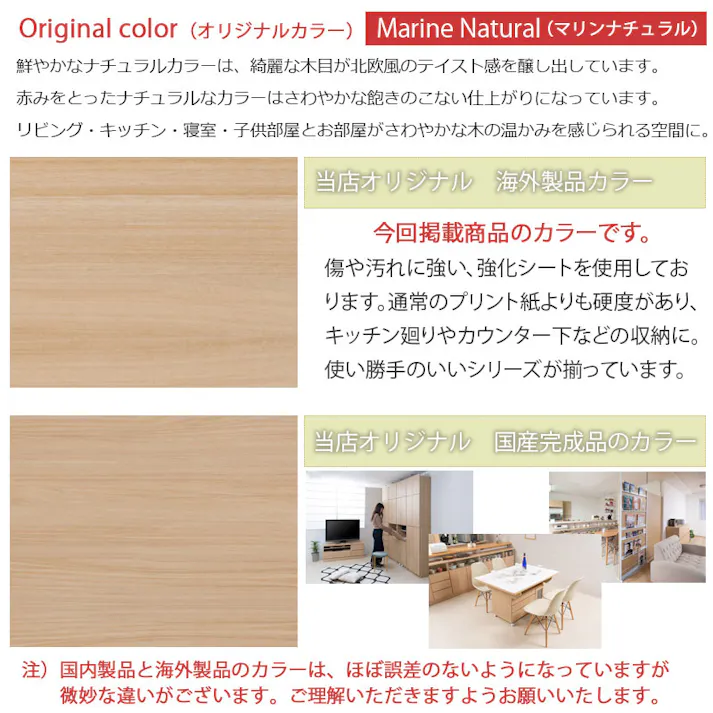 キッチンシリーズ Marine カウンター下収納 5分別ダストボックス 幅80.5cm 奥行32cm マリンナチュラル 背面化粧仕上げ ペール付き スリム 間仕切り 隙間収納 ゴミ箱 ダスト 24L 14L 薄型 ダストボックス ごみ箱 収納ラック