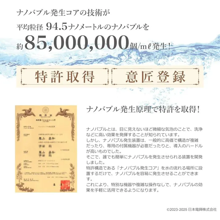 ナノバブル発生キットPR 全自動洗濯機用 日本製 洗濯機用アダプター 洗濯機用ナノバブル ND-PRZS