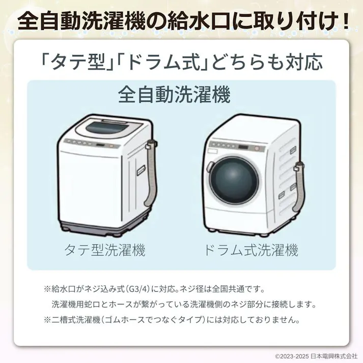 ナノバブル発生キットPR 全自動洗濯機用 日本製 洗濯機用アダプター 洗濯機用ナノバブル ND-PRZS