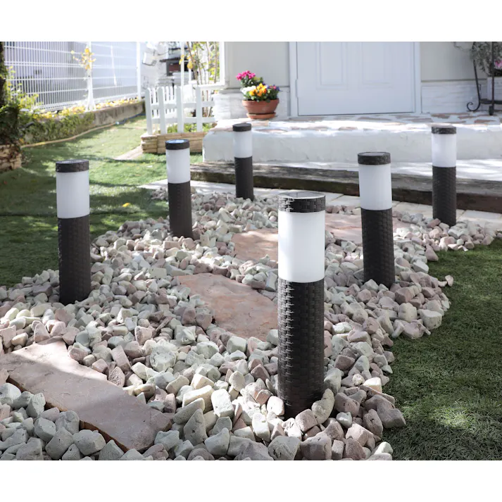 ラタン調ポールライト3本組 送料込み #flife-4582732650310