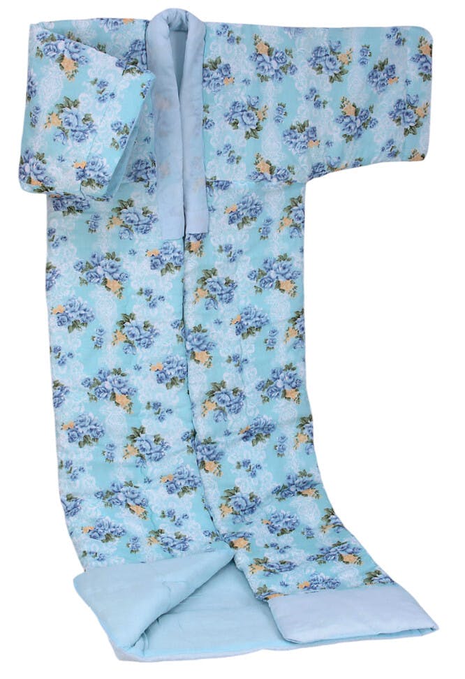 綿100％柔らかガーゼかいまき 2色組 ピンク+ブルー 送料込み ＃flife