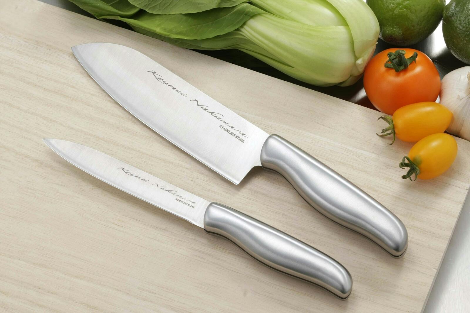 中村孝明ステンレス包丁＆まな板セット 送料込み ＃flife-a35172