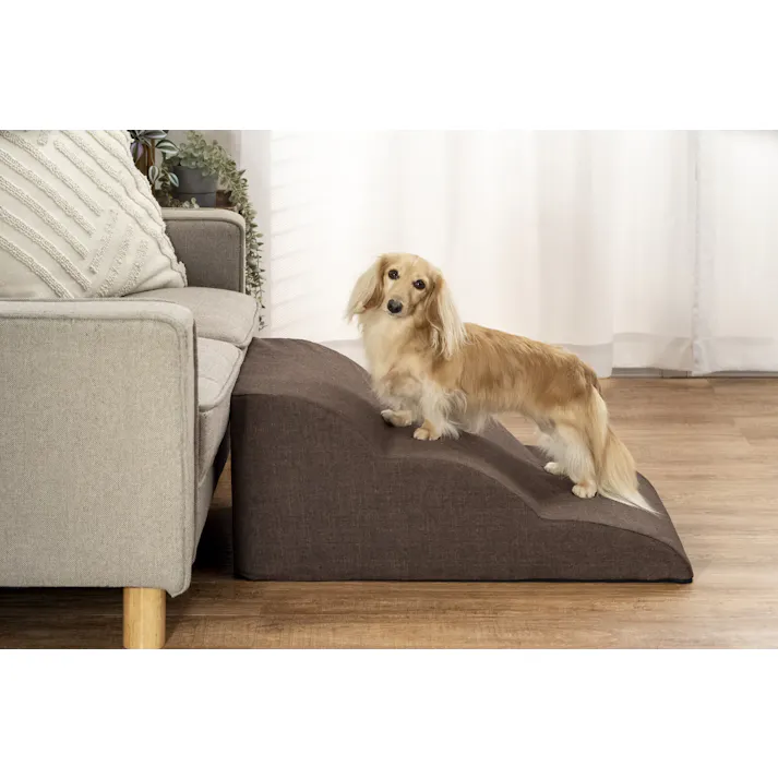 足腰に優しい高弾性小型犬用スロープ3段 送料込み #flife-4589978105215