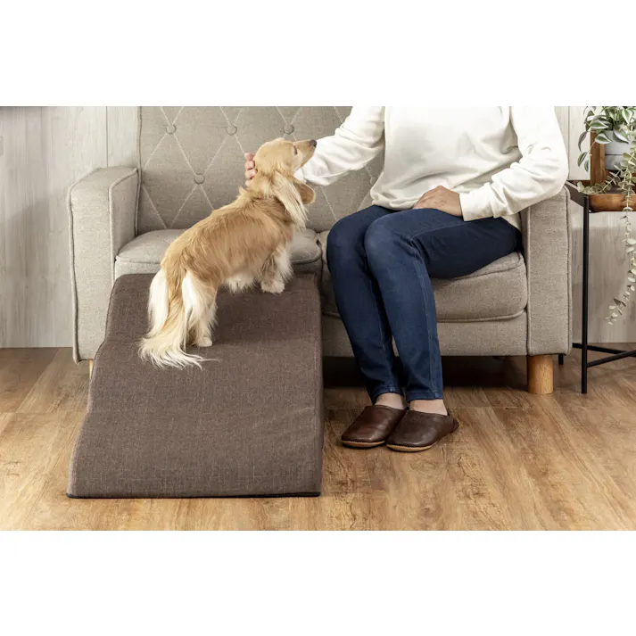 足腰に優しい高弾性小型犬用スロープ3段 送料込み #flife-4589978105215