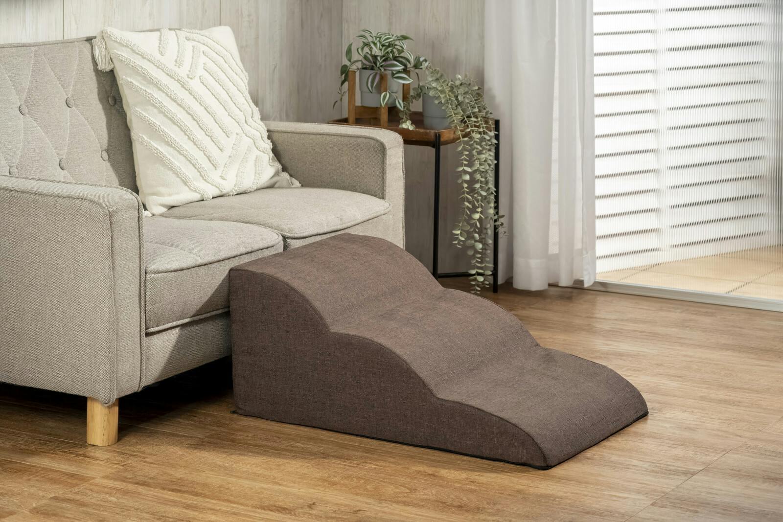 足腰に優しい高弾性小型犬用スロープ3段 送料込み ＃flife