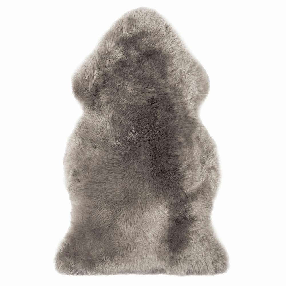 洗える ムートンラグ 1匹サイズ グレージュ 送料無料 エアコン対策