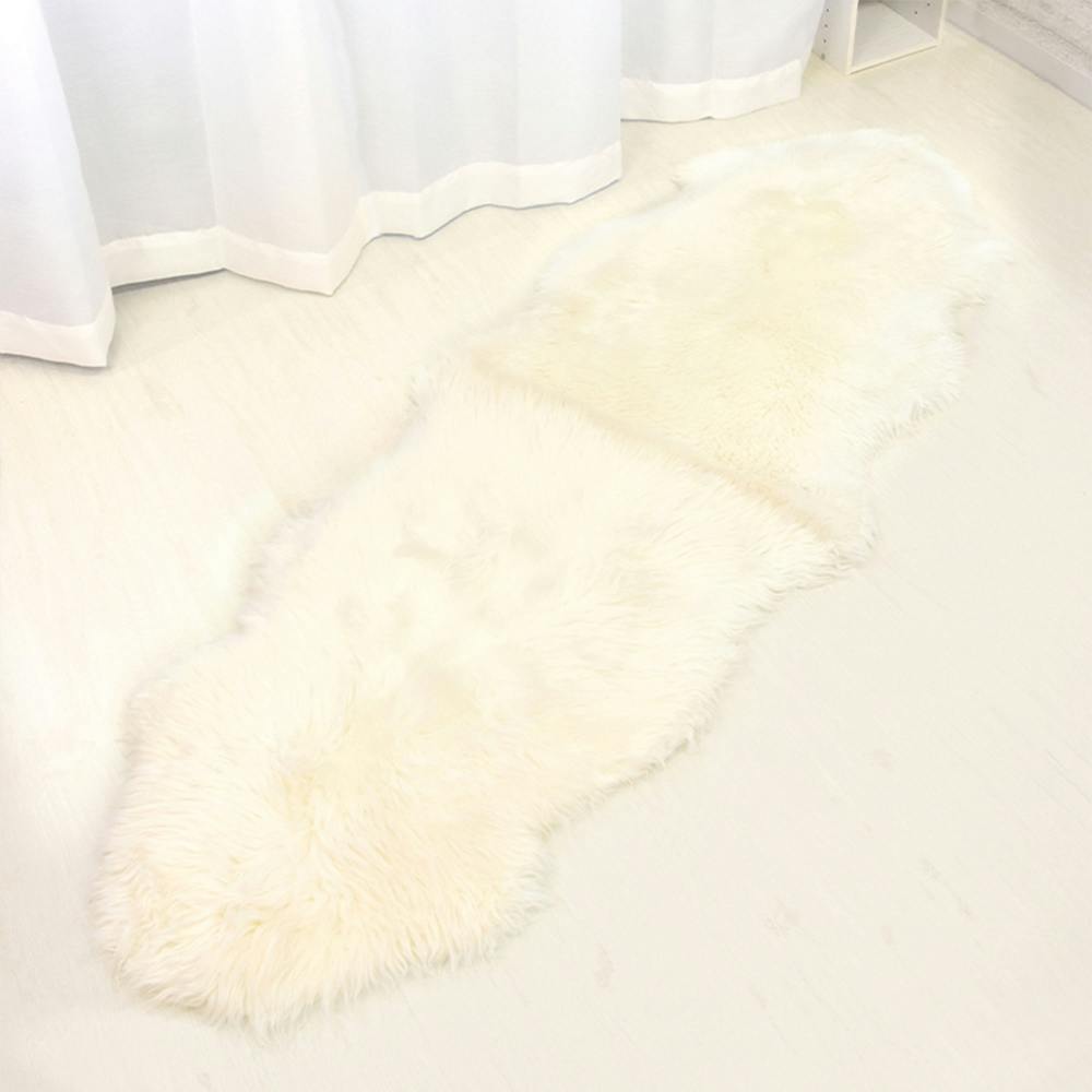 ニュージーランド産 天然ラムスキン ムートンラグ（長毛） 180x145cm 楽天市場】ムートンラグ 1匹サイズ ニュージーランド産 長毛