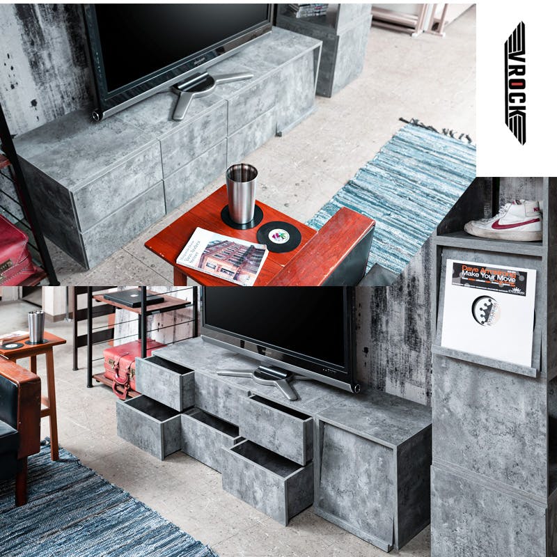 コンクリート製置物 二体セット コンクリート製ミニテトラポット型オブジェ2個セット