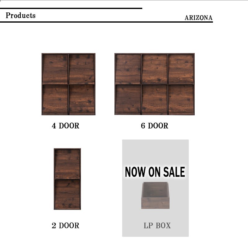 ARIZONA DJブース】まるでレコード屋さん LP収納BOX 1個 レコード収納