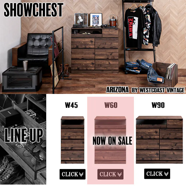 【ARIZONA】シークレット収納付き 全段スライドレール付き 幅90cmワイドチェスト ハイチェスト ローチェスト 引出し 引き出し ヴィンテージ ブラウン ガラスショーケース タンス 収納棚 ラック 木製 おしゃれ 衣類収納 箪笥 アクセサリー収納 A4収納 防犯 防犯グッズ