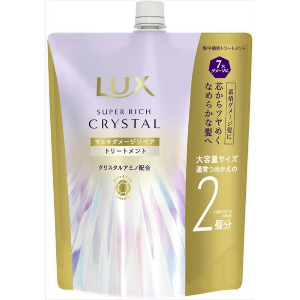 ラックス スーパーリッチクリスタル マルチダメージリペア トリートメント つめかえ用 × 9点 ＃hrm-4902111782829 トリートメント