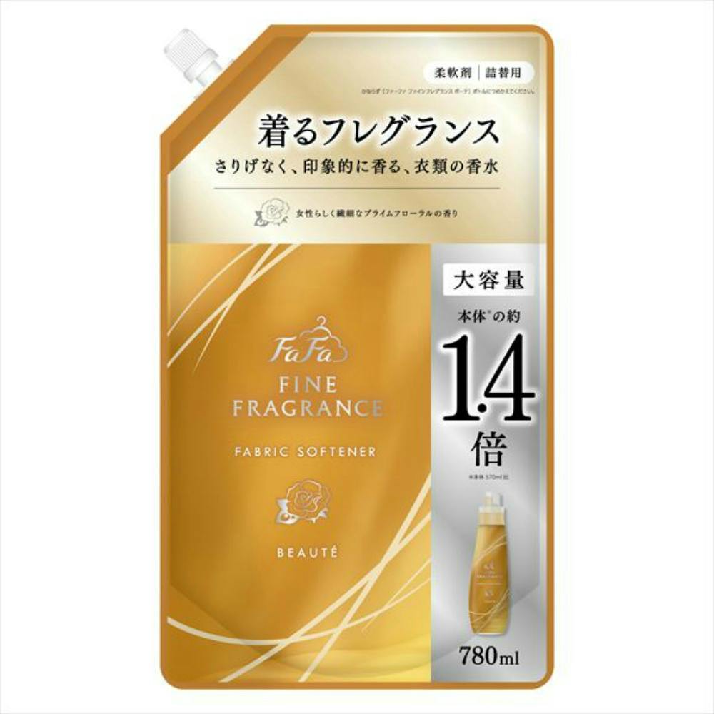 【ケース販売】プレミアム柔軟剤 ファーファ ファインフレグランス【ボーテ】 詰め替え 780ml × 12点 【送料込み】プライムフローラルの香り 本体の1.4倍 抗菌・防臭 ＃hrm-4902135672687