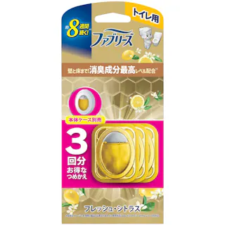 ファブリーズトイレ用消臭剤プレミアムシリーズ消臭成分最高レベルフレッシュシトラスつめかえ 3回分 ×1点 【送料込み】 #hrm-4987176343291