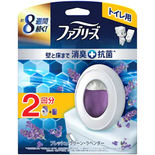 【12点まとめ買い】ファブリーズトイレ用消臭剤プレミアムシリーズ+抗菌フレッシュクリーンラベンダー本体+つめかえ 2回分 × 12点 【送料込み】 #hrm-4987176343383