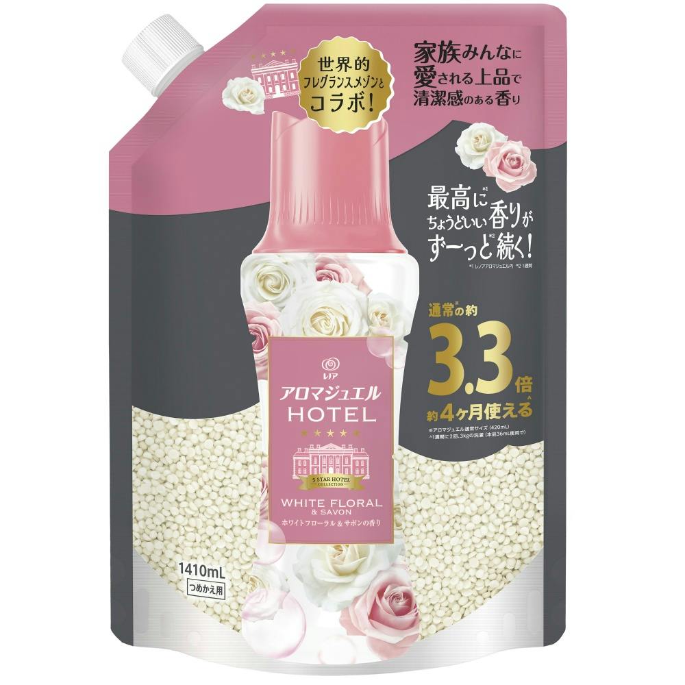 レノアアロマジュエルホワイトフローラル&サボンの香りつめかえ用超特大サイズ × 5点 #hrm-4987176356284 衣料用洗剤 レノアアロマジュエルホワイトフローラル&サボンの香りつめかえ用超特大サイズ × 5点 #hrm-4987176356284 衣料用洗剤