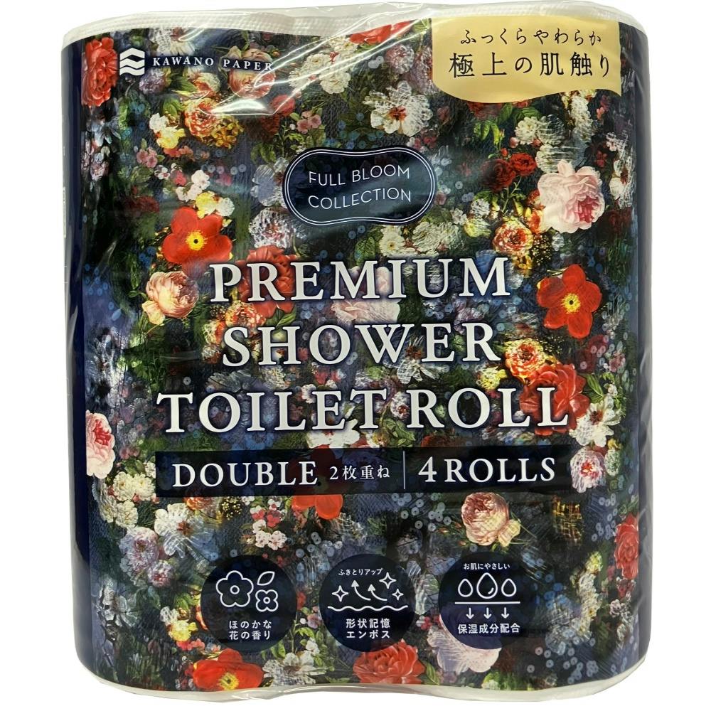 FULL BLOOM COLLECTIONプレミアムシャワートイレット4R ×1点 ＃hrm-4901451165194 トイレットペーパー
