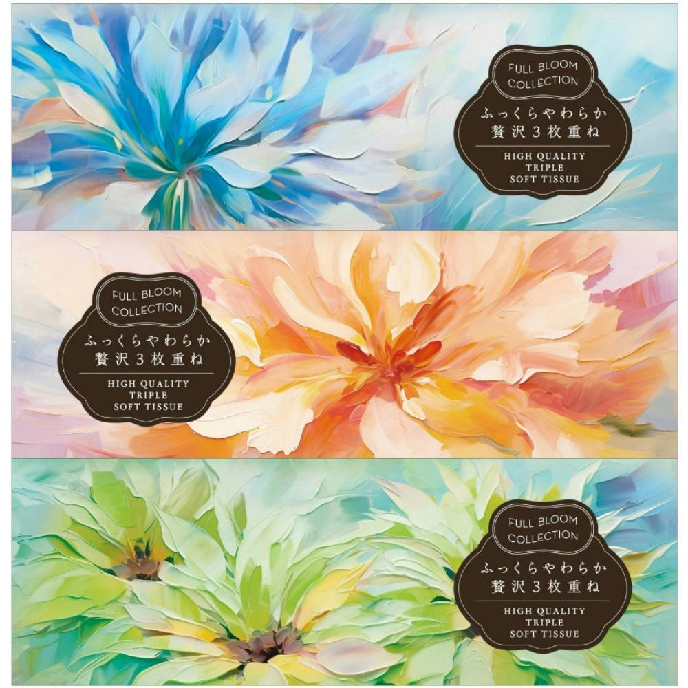 FULL BLOOM COLLECTIONぜい沢3枚重ねティシュ ×1点 #hrm-4901451165248 ボックスティッシュー FULL BLOOM COLLECTIONぜい沢3枚重ねティシュ ×1点 #hrm-4901451165248 ボックスティッシュー