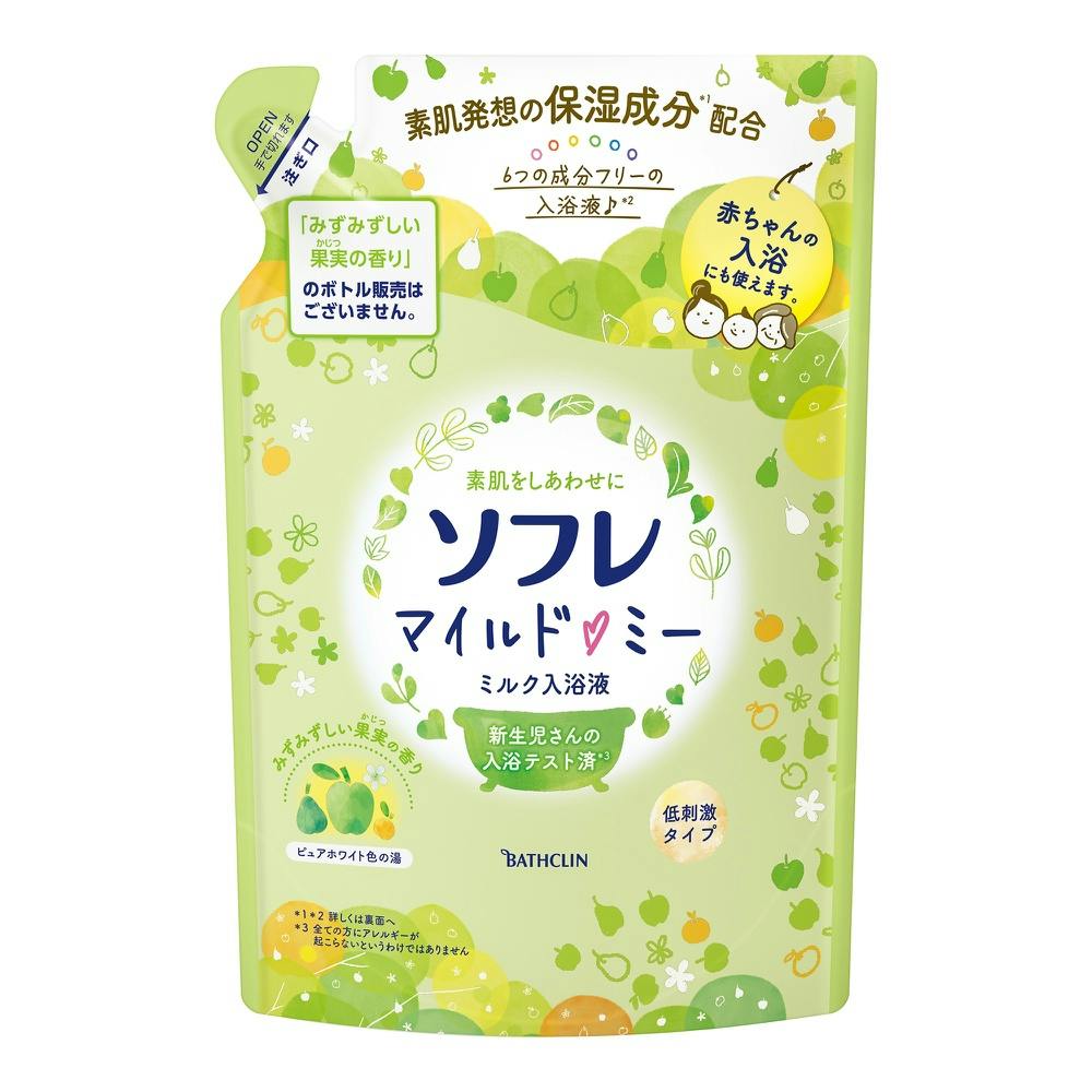 【12点まとめ買い】ソフレ マイルド・ミー ミルク入浴液 みずみずしい果実の香り × 12点 【送料込み】 ＃hrm-4548514159808