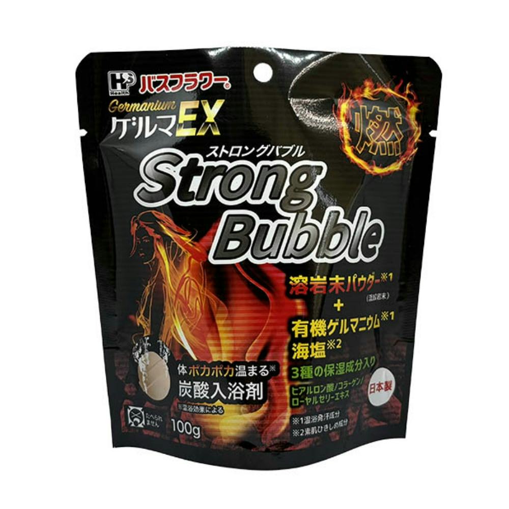 バスフラワーゲルマEX ストロングバブル × 5点 ＃hrm-4976552039286 入浴剤