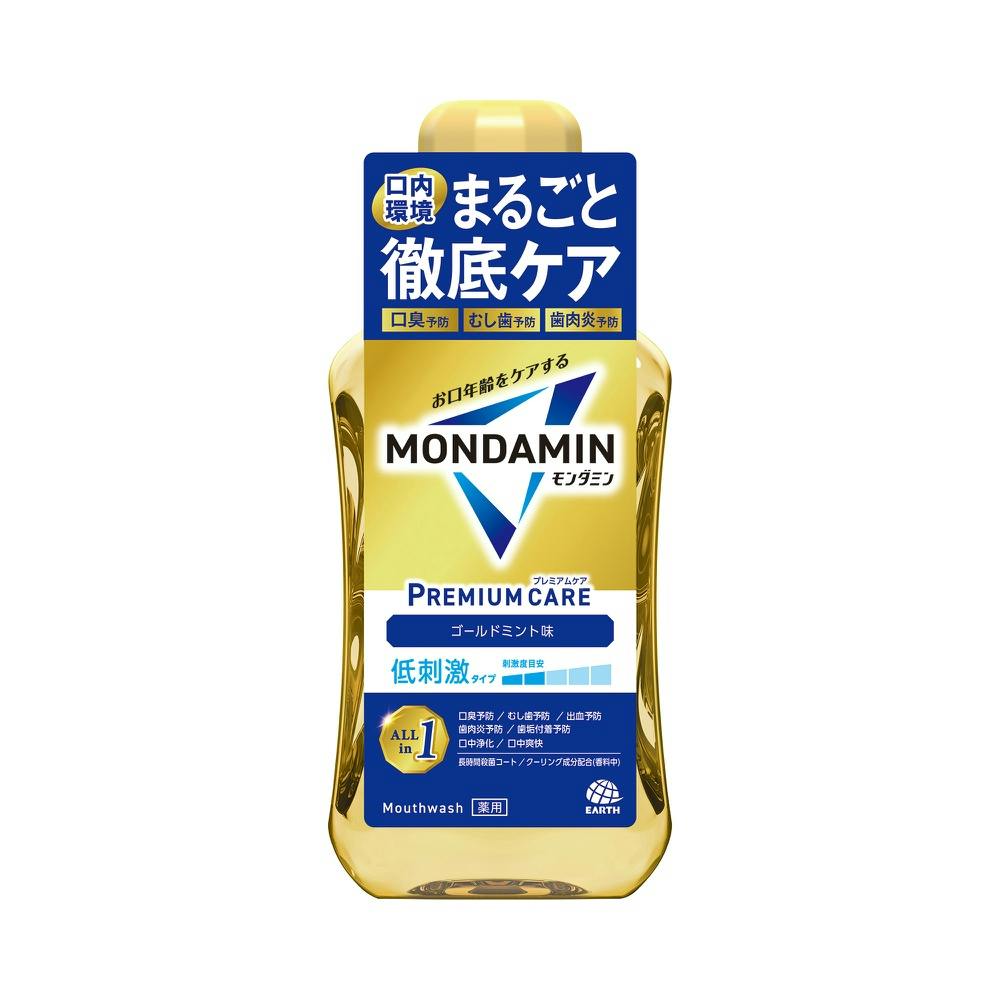 モンダミン プレミアムケア ゴールドミント 600ml × 12点 #hrm-4901080248411 マウスウォッシュ モンダミン プレミアムケア ゴールドミント 600ml × 12点 #hrm-4901080248411 マウスウォッシュ