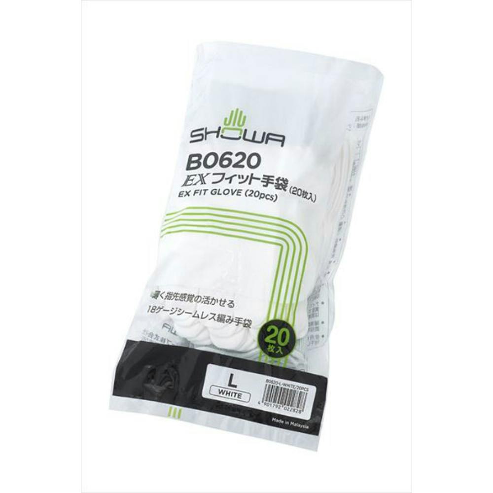 EXフィット手袋 Lホワイト ×1点 【送料込み】 ＃hrm-4901792022828