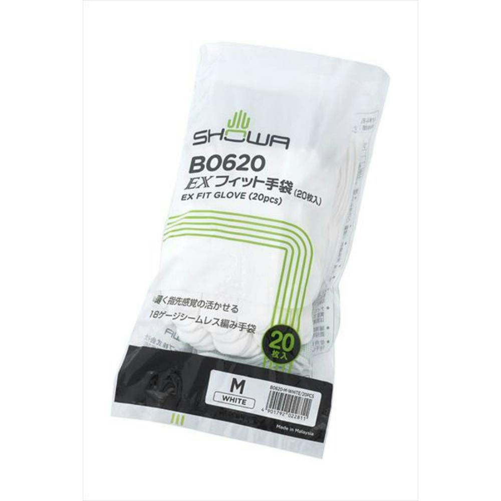 EXフィット手袋 Mホワイト ×1点 【送料込み】 ＃hrm-4901792022811