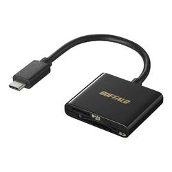 BSCR110U3CBK USB3.2Gen1Type-C カードリーダー SD/microSD ブラック