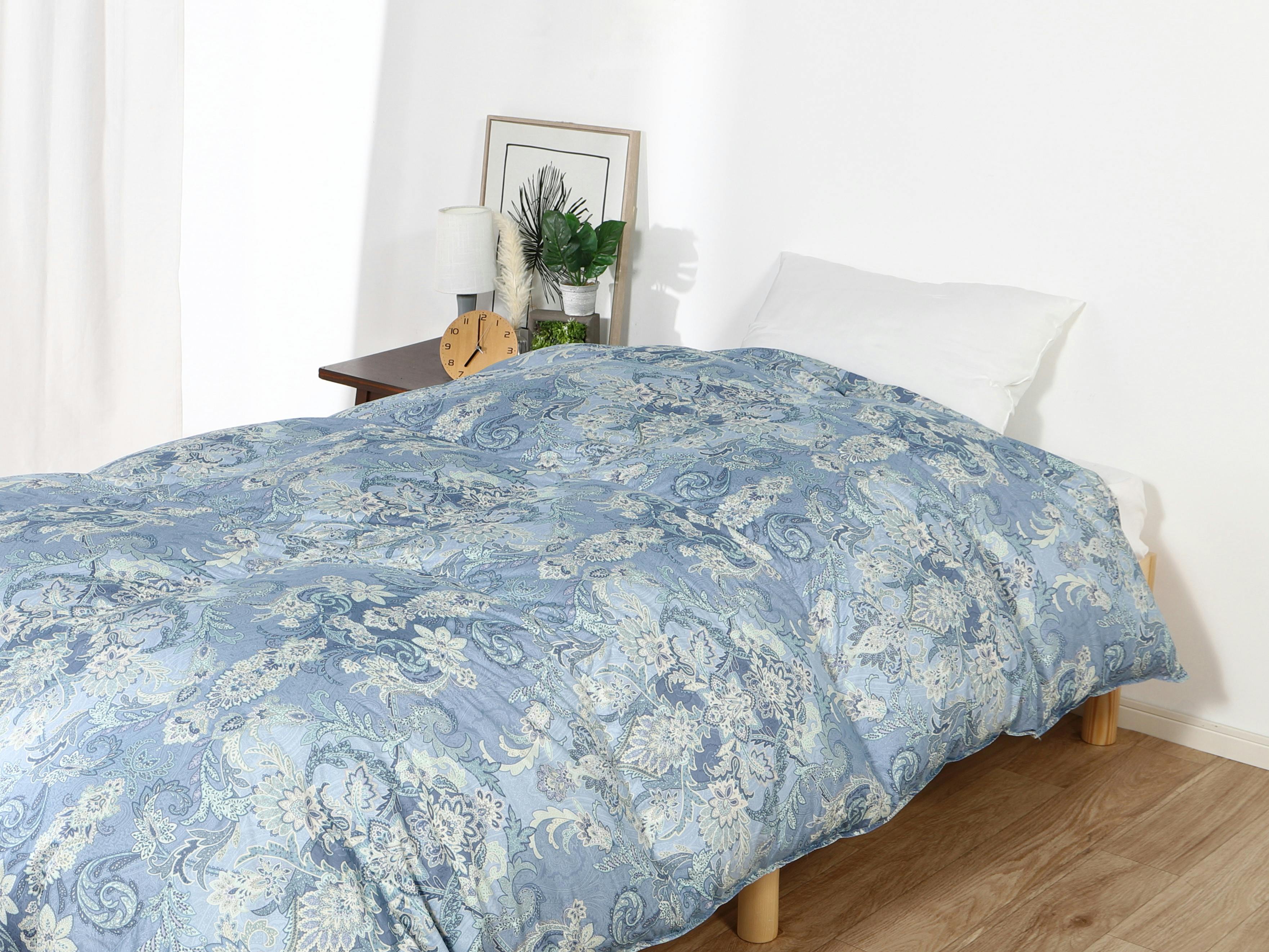 丸八真綿Blue Down 高機能羽毛布団 日本製 羽毛布団 丸八真綿 防ダニ加工 シングル ミライクル