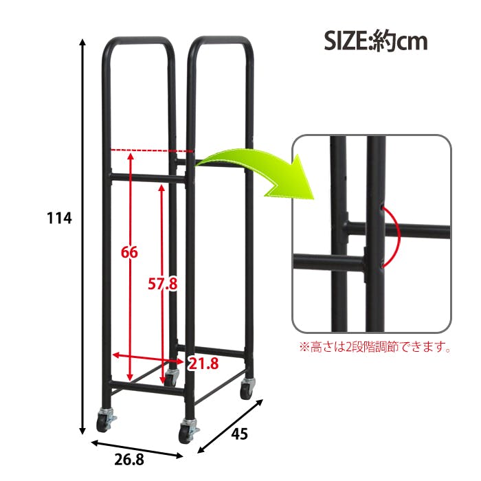 タイヤ収納 ガレージ収納 薄型タイヤラック 2個組 タイヤ交換 収納