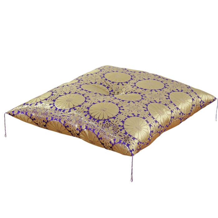 仏前座布団 法事 幅65cm 奥行69cm 法要 仏壇 仏具 お寺用 紫 緋色 金襴