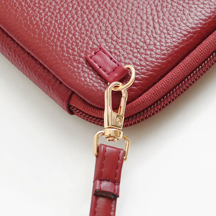 牛革2Wayショルダーポーチ AN-3220 【MOMO】レディースポシェット/ワイン #flc-an-3220wn