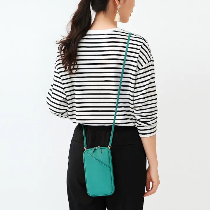 牛革2Wayショルダーポーチ AN-3220 【MOMO】レディースポシェット/ワイン #flc-an-3220wn