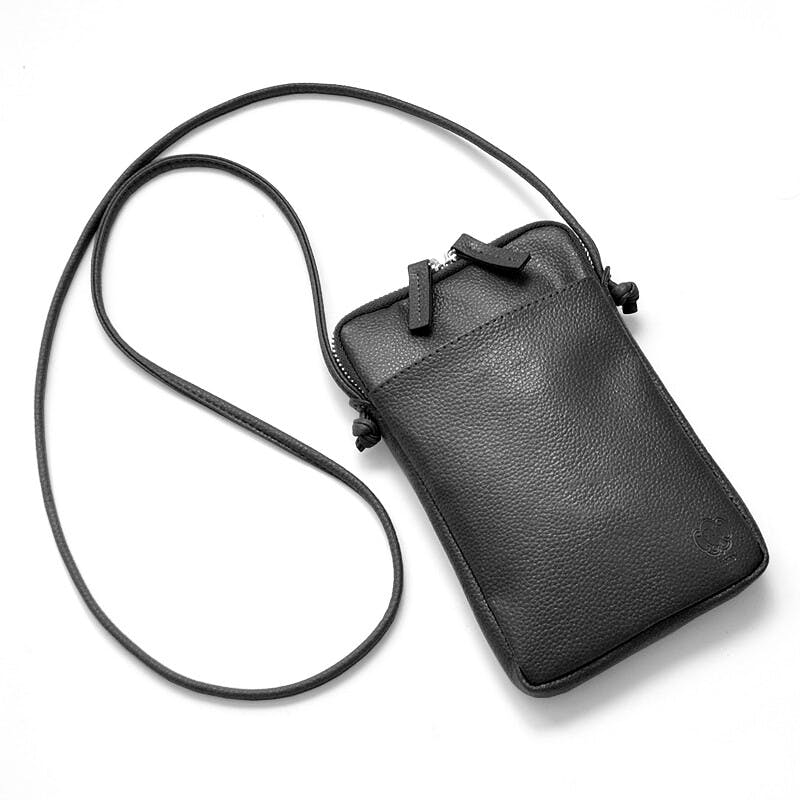 レザー（牛革）スマートポシェット(サコッシュ) AN-7162 【MOMO