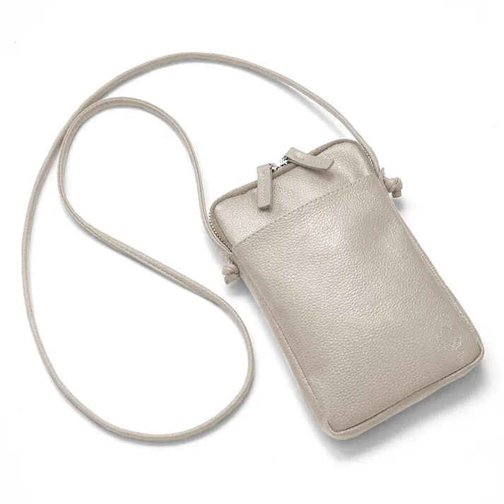 レザー(牛革)スマートポシェット(サコッシュ) AN-7162 【MOMO】/ポーチ/ブラック #flc-an-7162bk