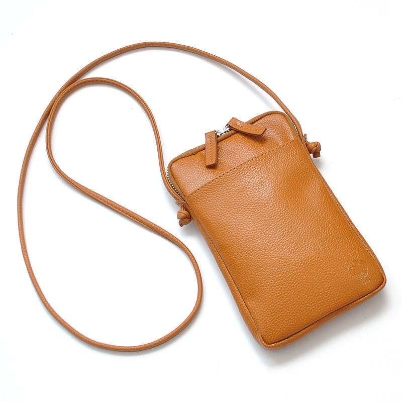 レザー（牛革）スマートポシェット(サコッシュ) AN-7162 【MOMO