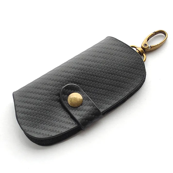 カーボンレザー(牛革)4連キーケース BS-6111【BEAMZSQUARE】/ナスカン #flc-bs-6111