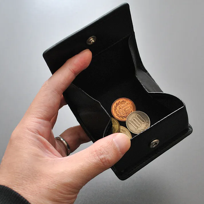 ボンデッドレザーコインケース BZSQ-216 【BEAMZSQUARE】財布/ボックスタイプ小銭入れ/レッド #flc-bzsq216-rd