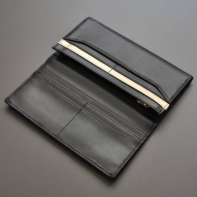 長財布 シープスキン紳士長財布 BZSQ-252 羊革長札入れ 【BEAMZSQUARE】／開運
