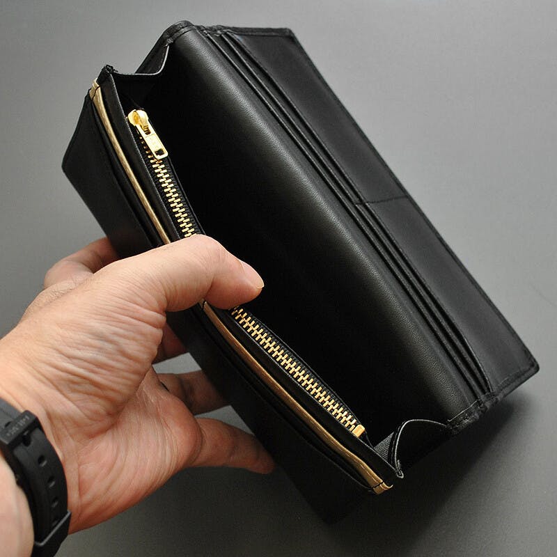 シープスキン紳士長財布 BZSQ-252 羊革長札入れ 【BEAMZSQUARE】／開運