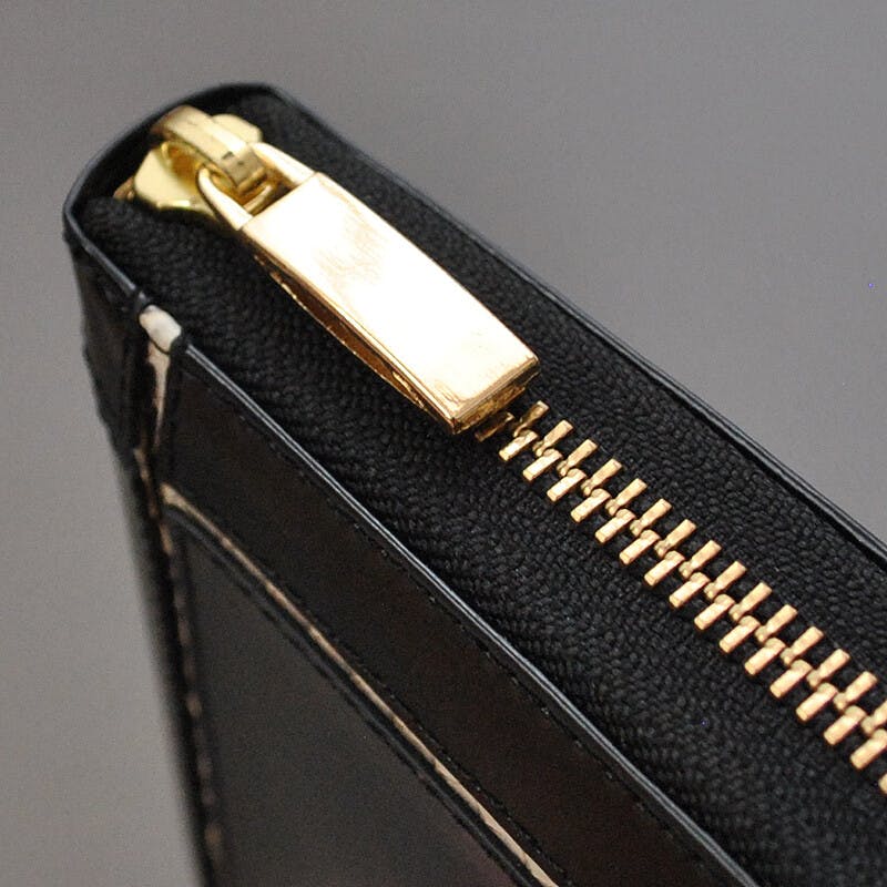 蛇革クロスライン×馬革ラウンドファスナー長財布 BZSQ-318